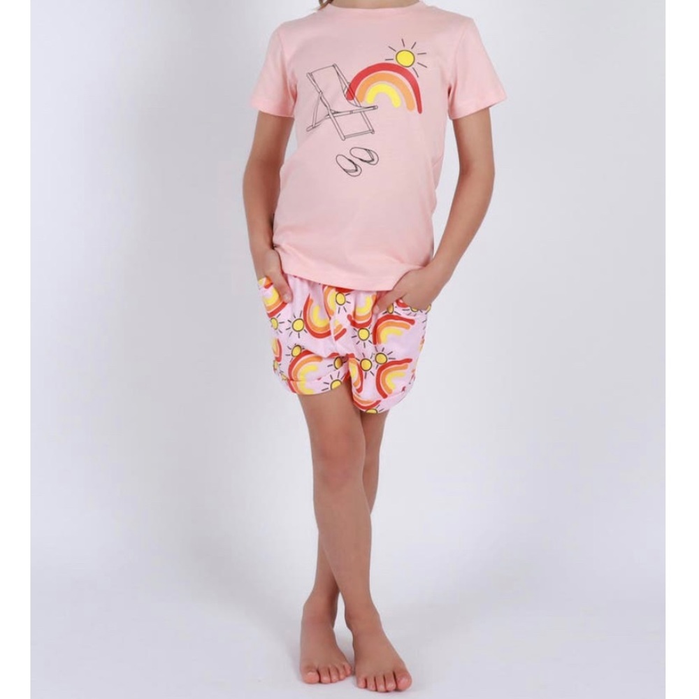 🌈 dot Australia Kids’ Rainbow shorts and beach top 🌈